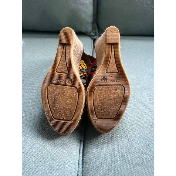 Bettye Muller Women's Espadrille Wedge Sandals Multicolor Size 7.5 - Picture 6 of 6